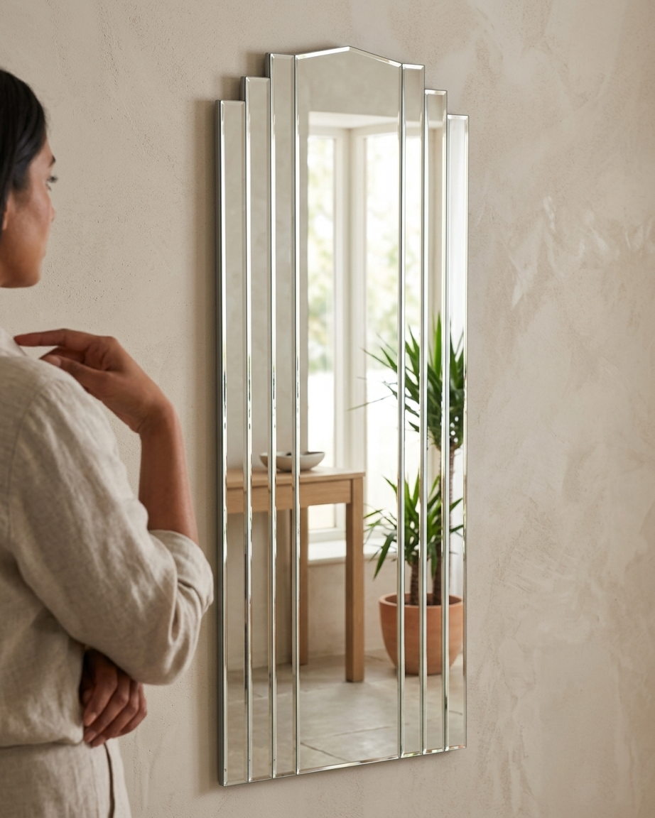 Full Length Art Deco Wall Mirror ADWM-01 Venetian Design (The boutique factory) 100% Heart Made Products