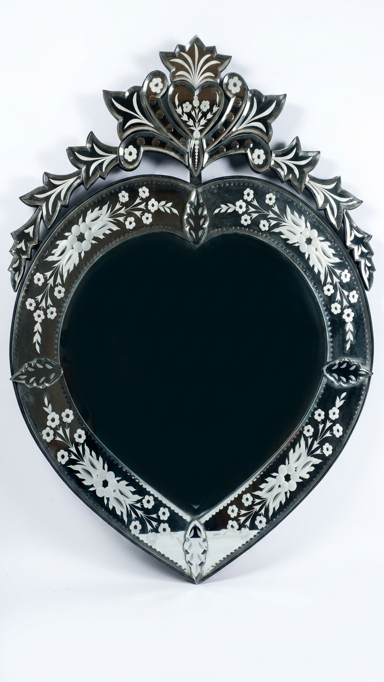 Heart Shape Wall Mirror VD-120 Venetian Design