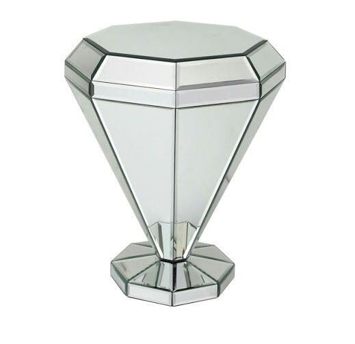 Reflectique Side Table Venetian Design (The boutique factory) 100% Heart Made Products