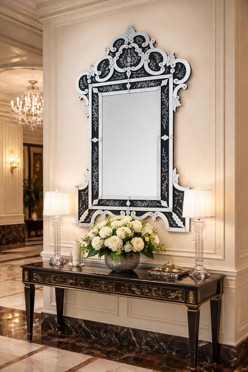Black crown Venetian Mirror VD-902