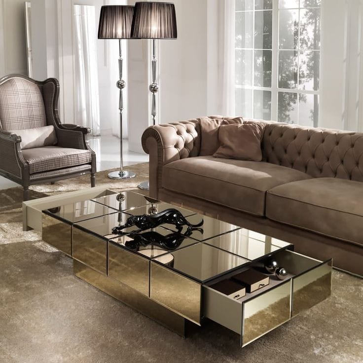 Aurora Center Table Venetian Design - Shop Venetian Mirrors and Furniture | Worldwide Shipping