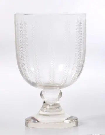 CUT GLASS CANDLE VASE Venetian Design