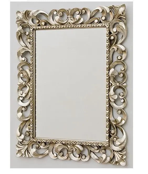 wooden frame mirror