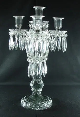 CRYSTAL CANDLE STAND Venetian Design