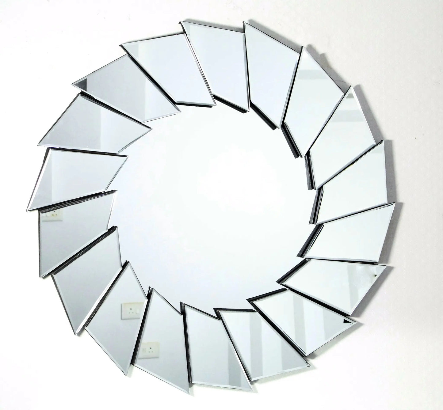 Round Blades Wall Mirror Venetian Design