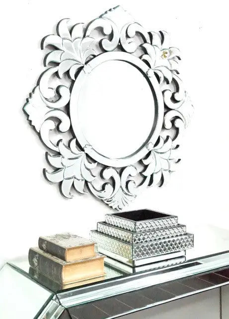 FLOWER ROUND MIRROR VDR-430 Venetian Design