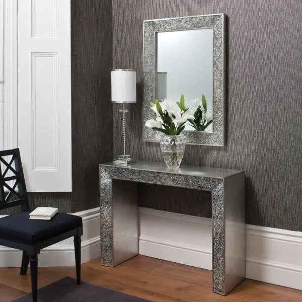 Console With Mirror Set CWM-618 Venetian Design