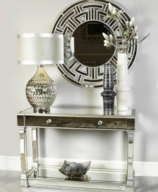 Console with Mirror Venetian Design (The boutique factory) 100% Heart Made Products