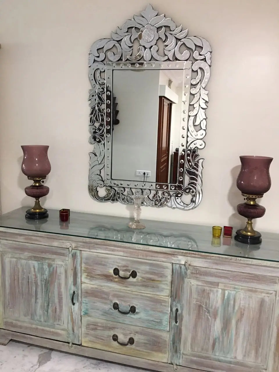 Venetian Mirror Venetian Design 100% Heart Made Products
