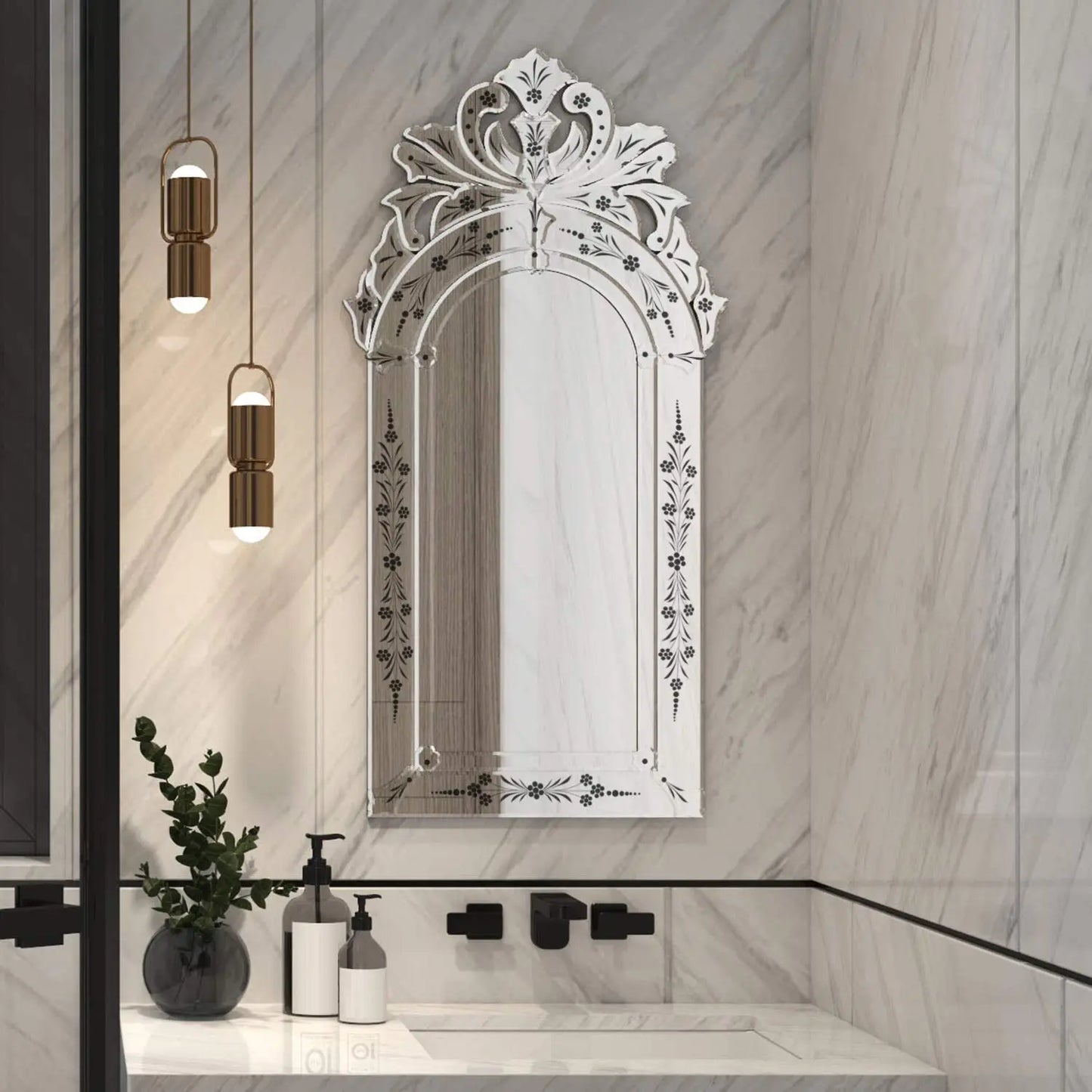 Venetian Mirror VD-798 Venetian Design 100% Heart Made Products