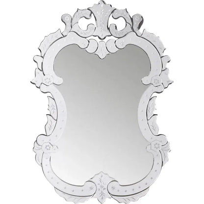 Floral Vertical Venetian Accent Mirror (VD-804) - A Unique and Artistic Touch to Your Wall Decor Venetian Design 100% Heart Made Products