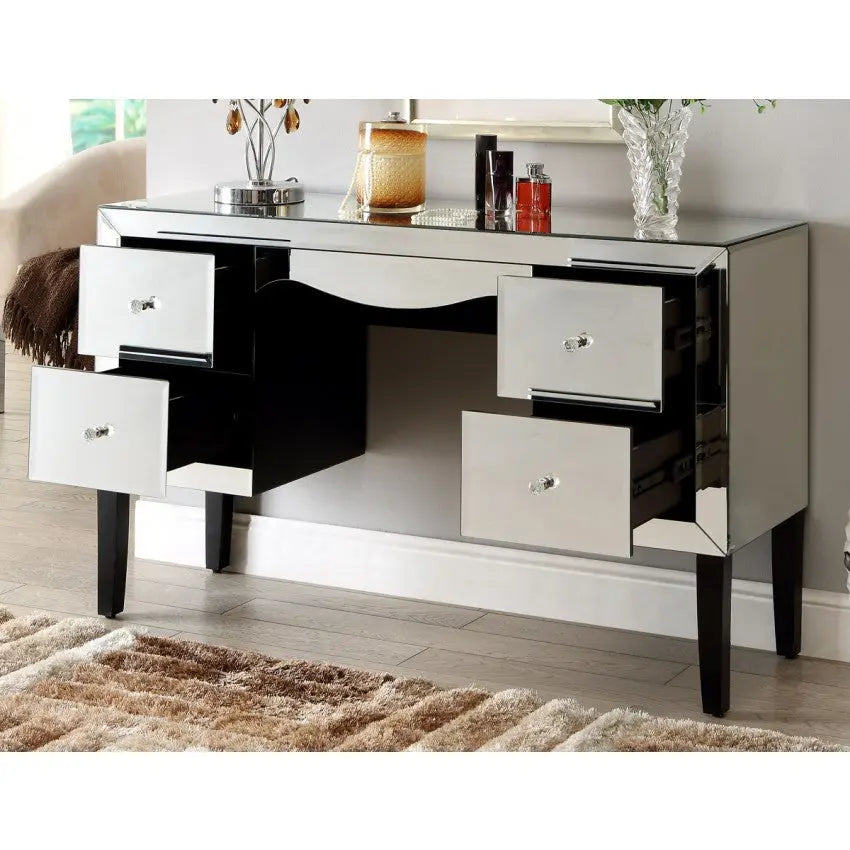 Mirrored Dressing Table, 4 Drawer VDHZ1011 Venetian Design