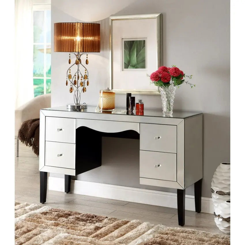 Mirrored Dressing Table, 4 Drawer VDHZ1011 Venetian Design