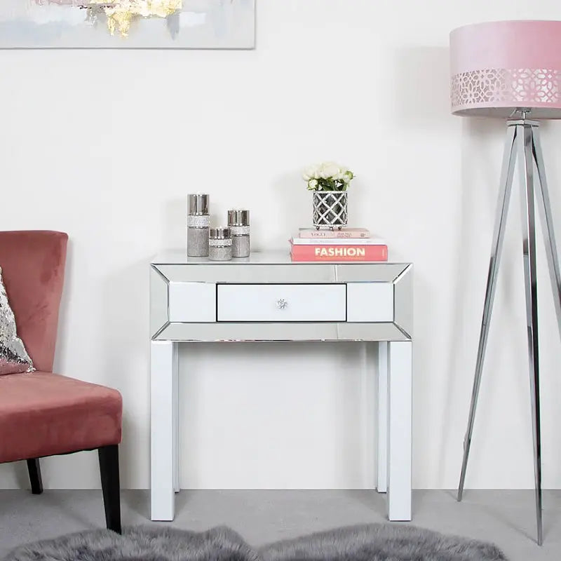 Single Drawer Mirrored Console VDMF526