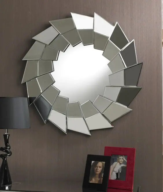 Camilla Modern Round Wall Mirror VDR-497 Venetian Design