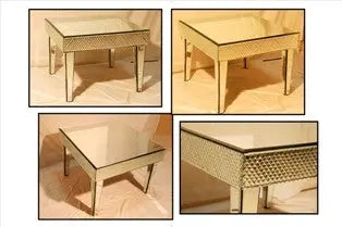 Mirrored Coffee Table Venetian Design