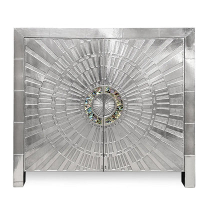 Metal Console Cabinet Venetian Design