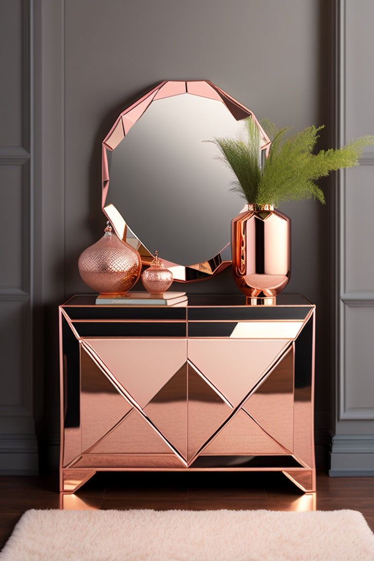 Rose Gold Furniture - Venetian Design - Shop Authentic Venetian Mirrors and Furniture | Worldwide Shipping