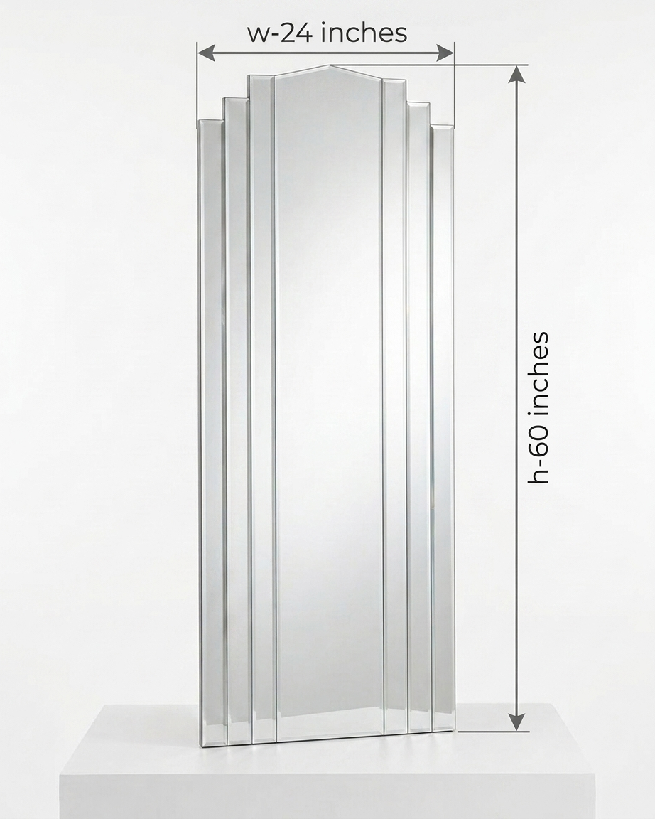 Full Length Art Deco Wall Mirror ADWM-01 Venetian Design (The boutique factory) 100% Heart Made Products
