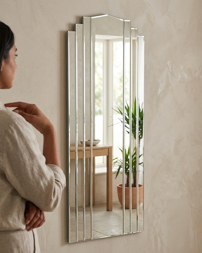 Full Length Art Deco Wall Mirror ADWM-01 Venetian Design (The boutique factory) 100% Heart Made Products