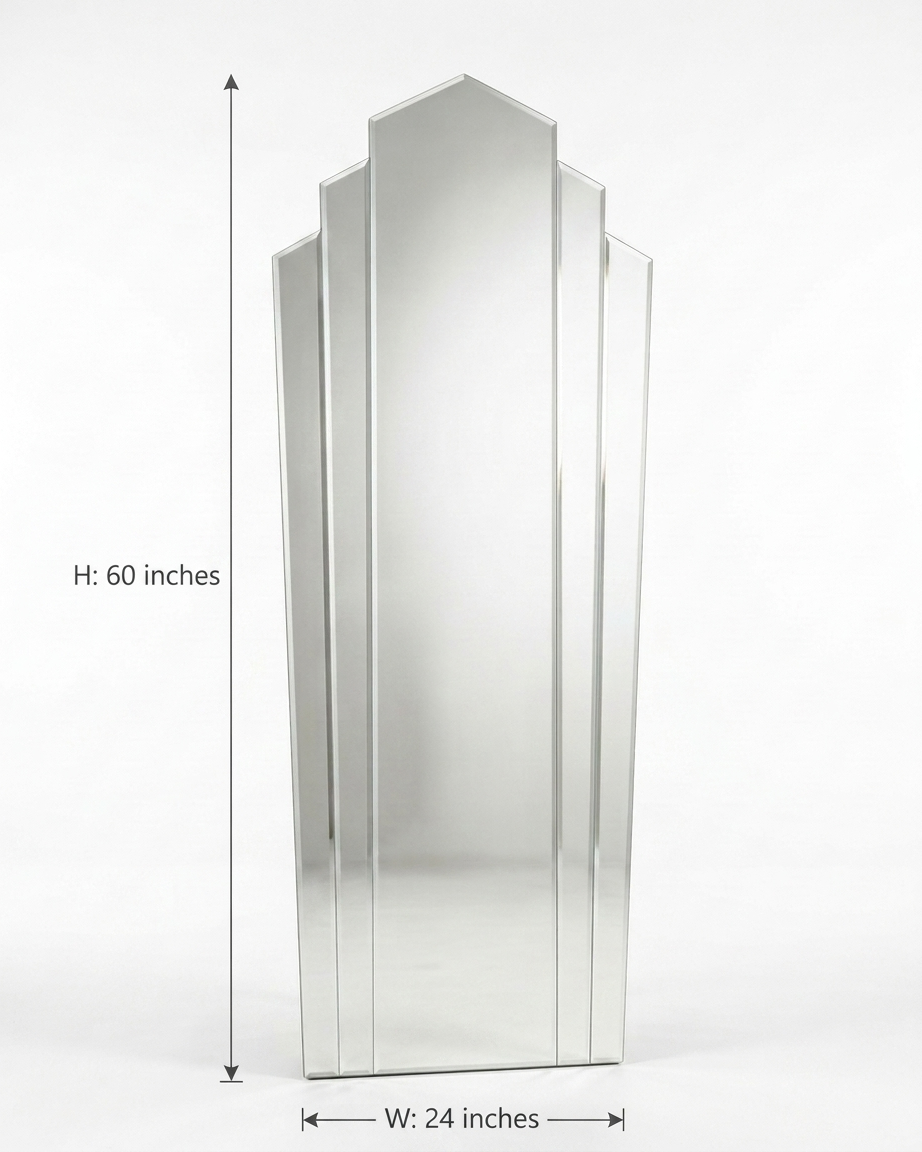 Art Deco Fan Wall Mirror ADWM-02 Venetian Design (The boutique factory) 100% Heart Made Products