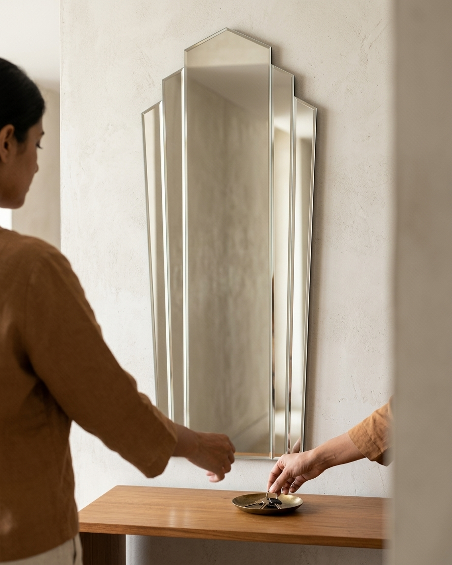 Art Deco Fan Wall Mirror ADWM-02 Venetian Design (The boutique factory) 100% Heart Made Products