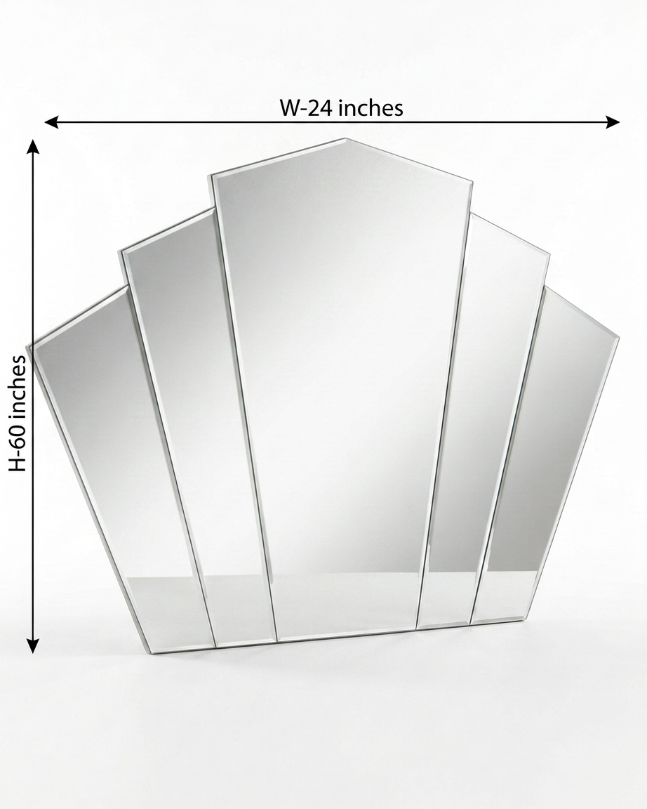 Art Deco Fan Wall Mirror ADWM-03 Venetian Design (The boutique factory) 100% Heart Made Products
