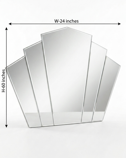 Art Deco Fan Wall Mirror ADWM-03 Venetian Design (The boutique factory) 100% Heart Made Products