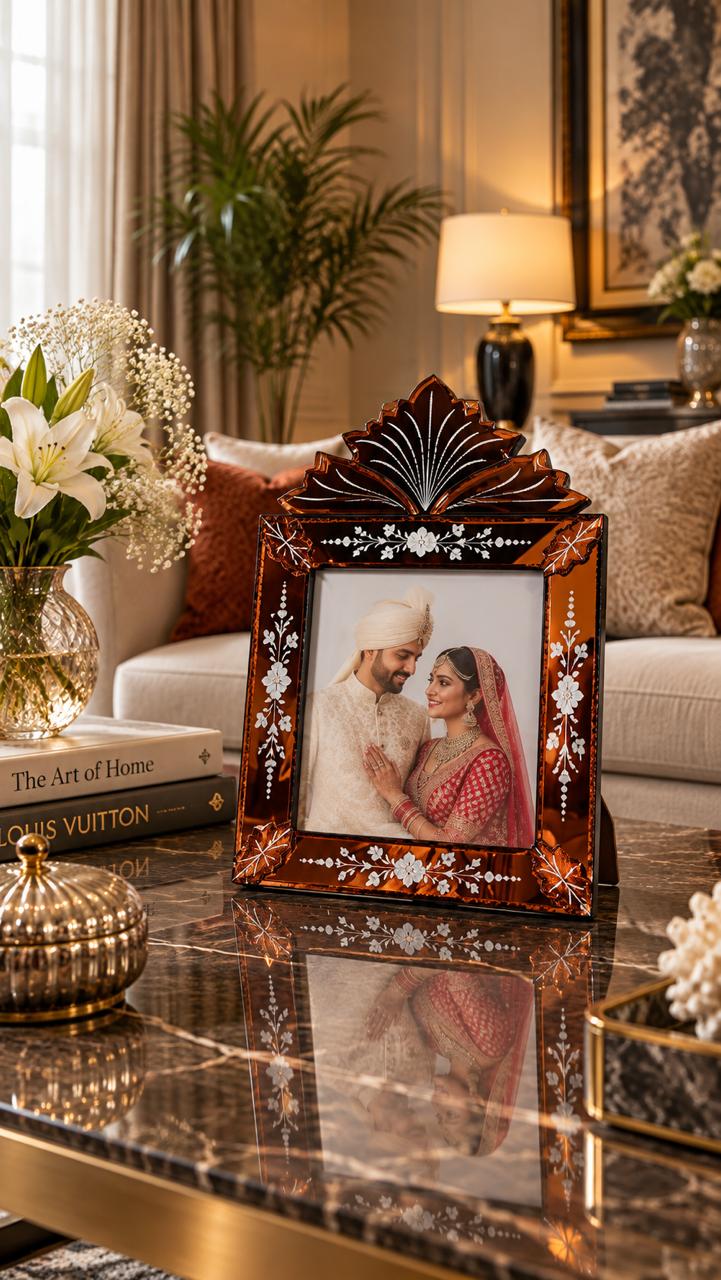Copper Venetian Table Photo Frame Venetian Design