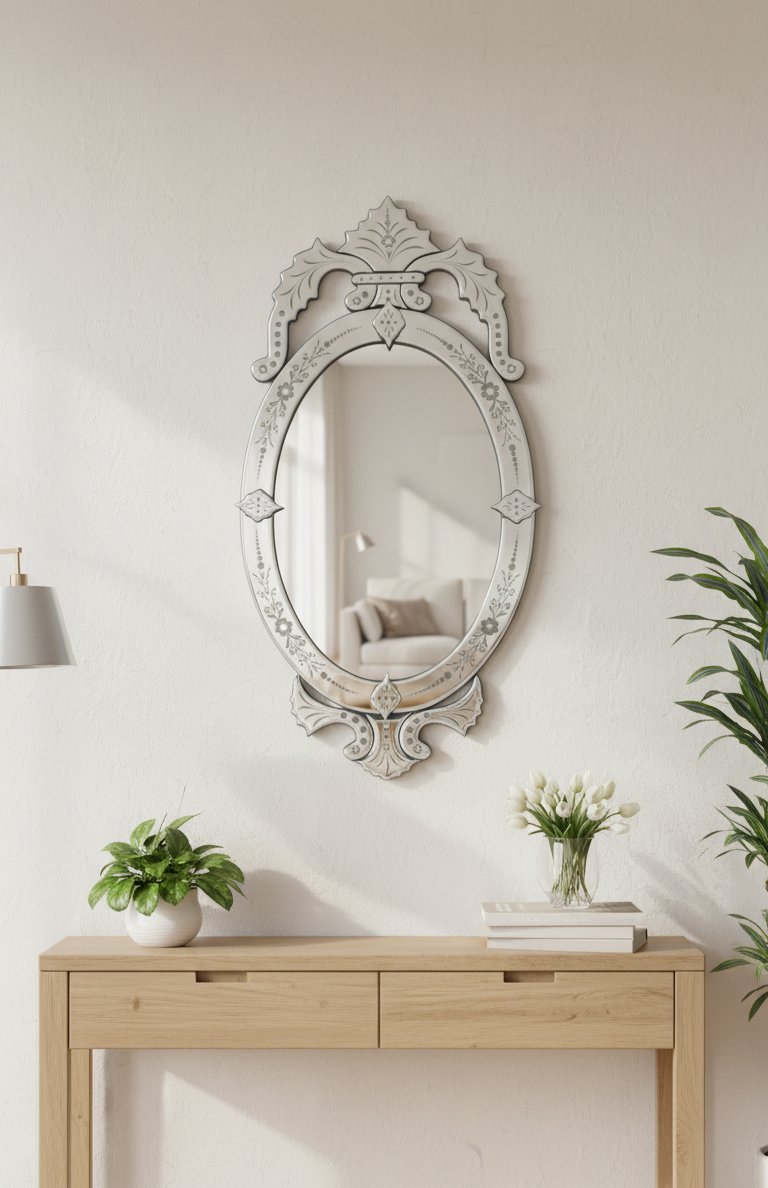 Colton Small Venetian Mirror for Bathroom VDS-83 Venetian Design