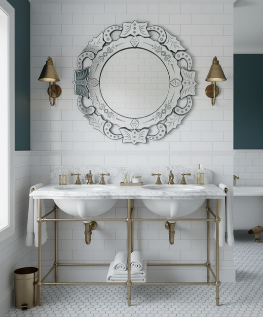 Wyatt Small Venetian Mirror for Bathroom VDS-79 Venetian Design