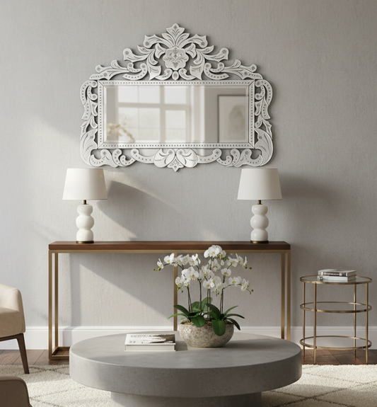 Epernay Venetian Accent Mirror (VD-803) - Add a Touch of Glamour to Your Home Decor Venetian Design 100% Heart Made Products