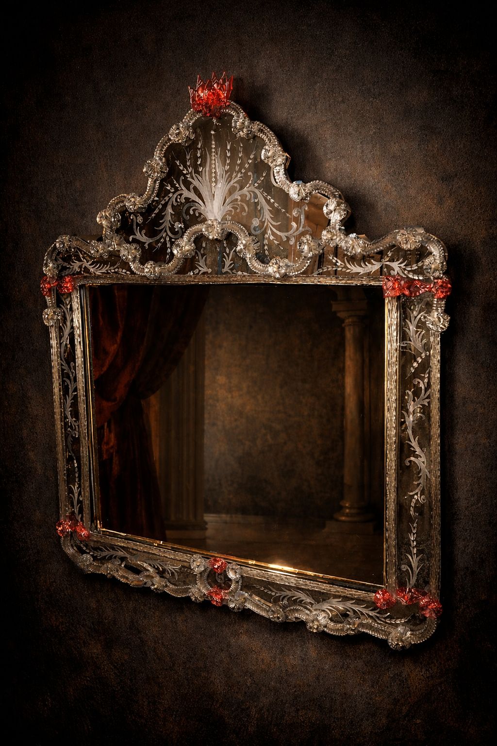 Lucca Murano Mirror Venetian Design - Shop Venetian Mirrors and Furniture | Worldwide Shipping
