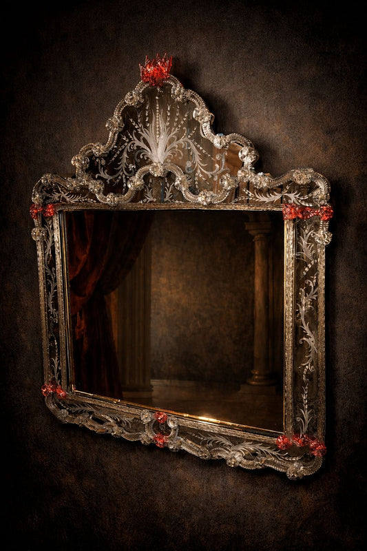 Lucca Murano Mirror Venetian Design - Shop Venetian Mirrors and Furniture | Worldwide Shipping