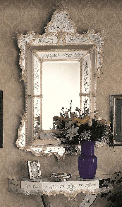 Florence Murano Mirror Venetian Design - Shop Venetian Mirrors and Furniture | Worldwide Shipping