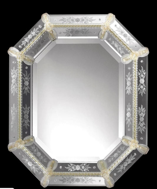 Turin Murano Mirror Venetian Design - Shop Venetian Mirrors and Furniture | Worldwide Shipping