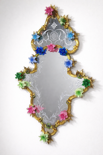 Siena Murano Mirror Venetian Design - Shop Venetian Mirrors and Furniture | Worldwide Shipping