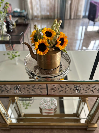 Golden Venetian Console with Drawers Venetian Design - Shop Venetian Mirrors and Furniture | Worldwide Shipping