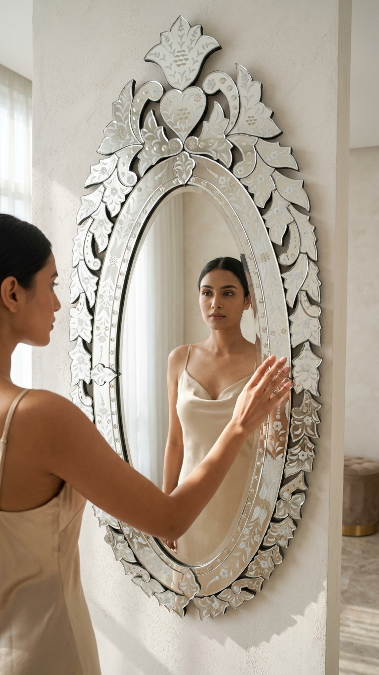 Long Oval Venetian Mirror VD-324 Venetian Design
