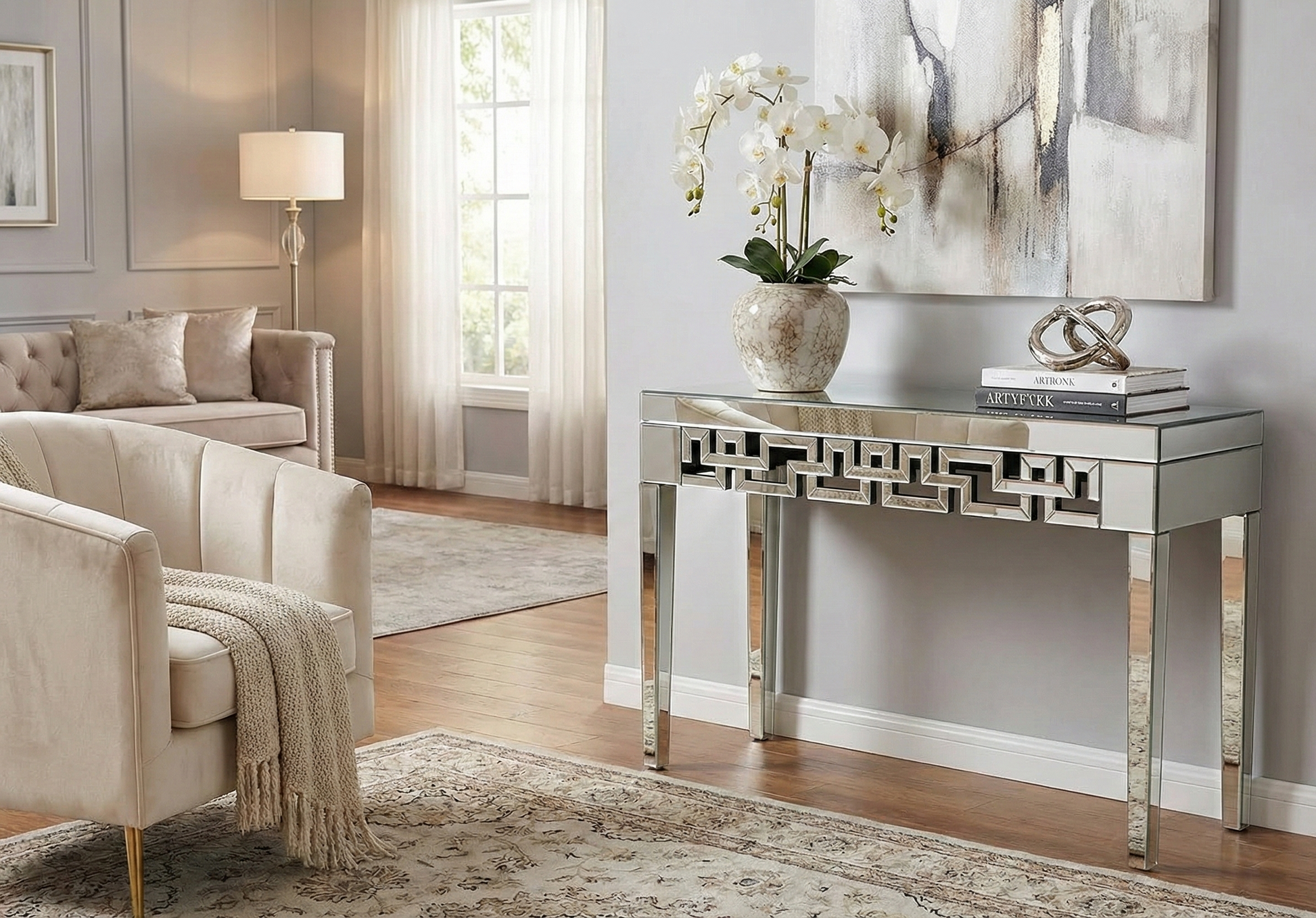 Mirrored Console Table VDMF-431 Venetian Design 100% Heart Made Products