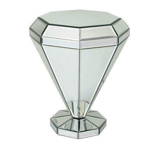 Reflectique Side Table Venetian Design (The boutique factory) 100% Heart Made Products