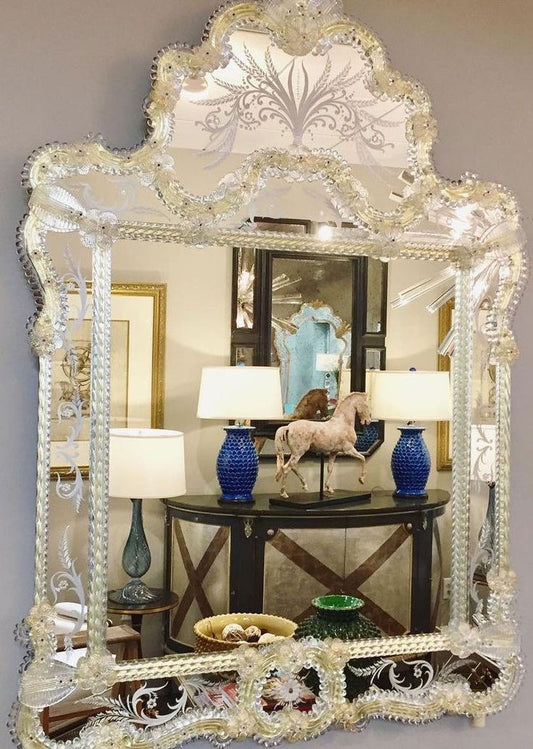 Venice Murano Mirror Venetian Design - Shop Venetian Mirrors and Furniture | Worldwide Shipping