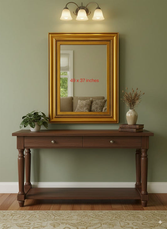 Golden Wooden Framed Mirror Venetian Design - Shop Venetian Mirrors and Furniture | Worldwide Shipping