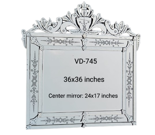 Venetian Mirror VD-745 Venetian Design 100% Heart Made Products