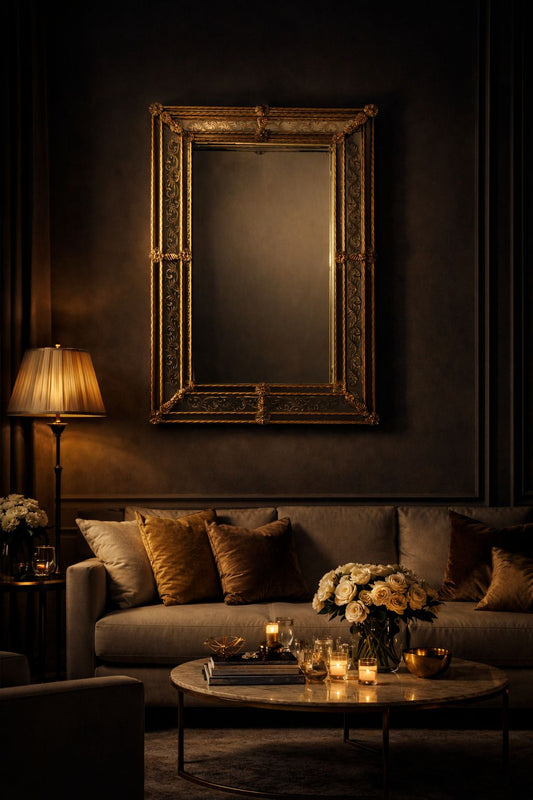 Catania Murano Mirror Venetian Design - Shop Venetian Mirrors and Furniture | Worldwide Shipping