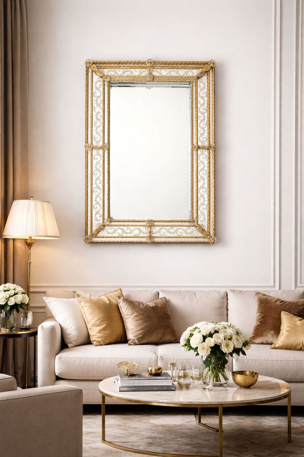 Catania Murano Mirror Venetian Design - Shop Venetian Mirrors and Furniture | Worldwide Shipping