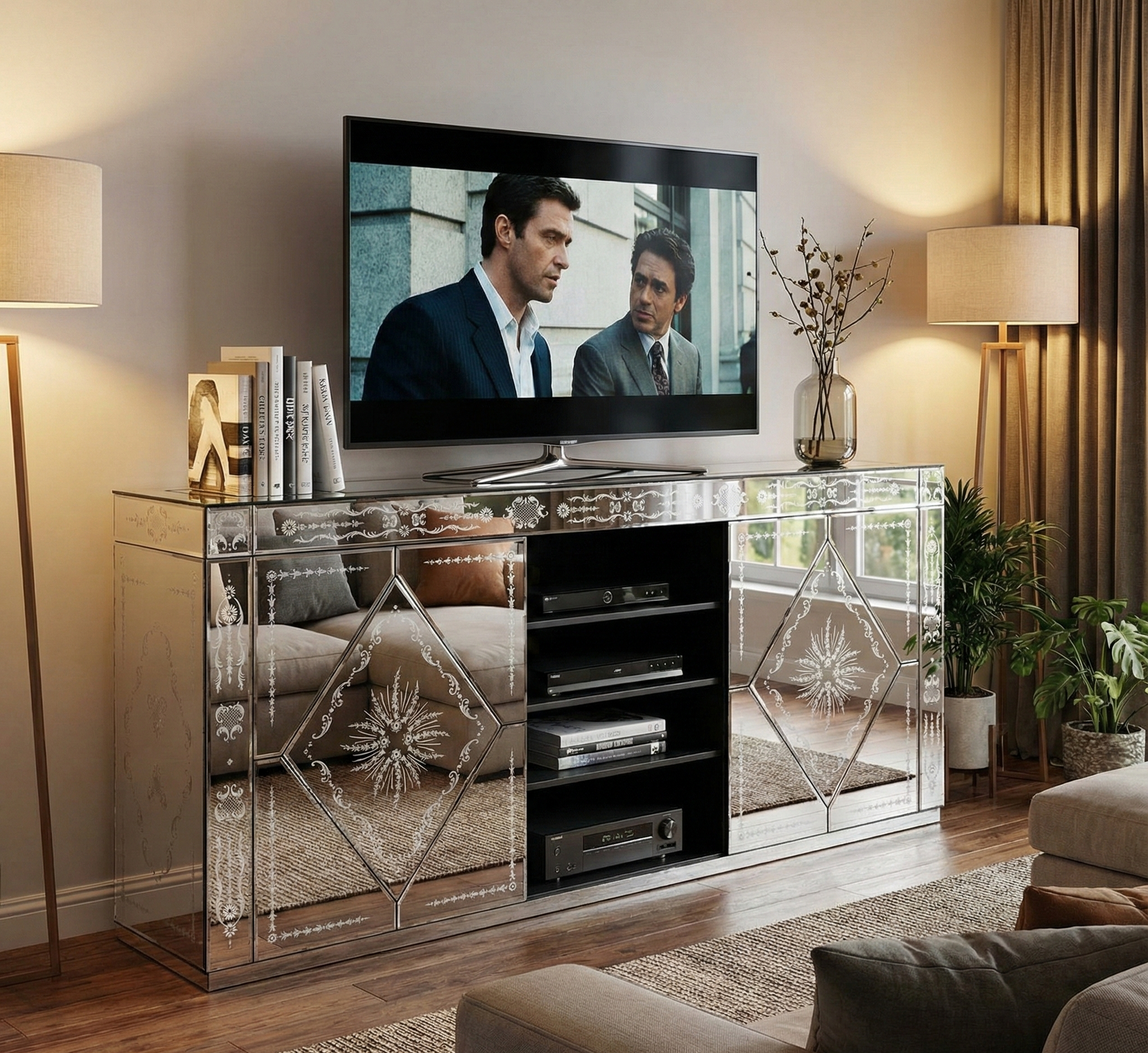 Venetian Style Television Unit - An Elegant and Practical Addition to Your Home Entertainment Center Venetian Design (The boutique factory) 100% Heart Made Products