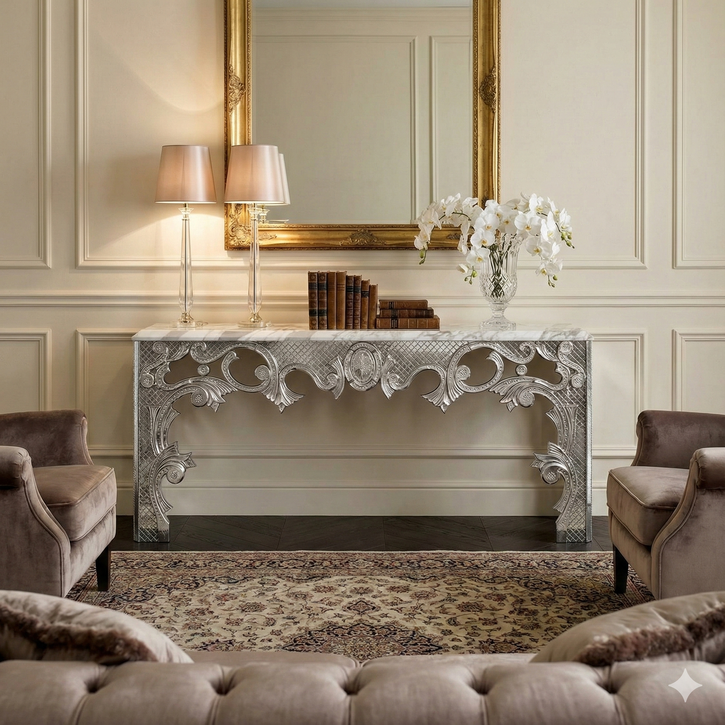 Ninfea Contemporary style Venetian console Venetian Design (The boutique factory) 100% Heart Made Products