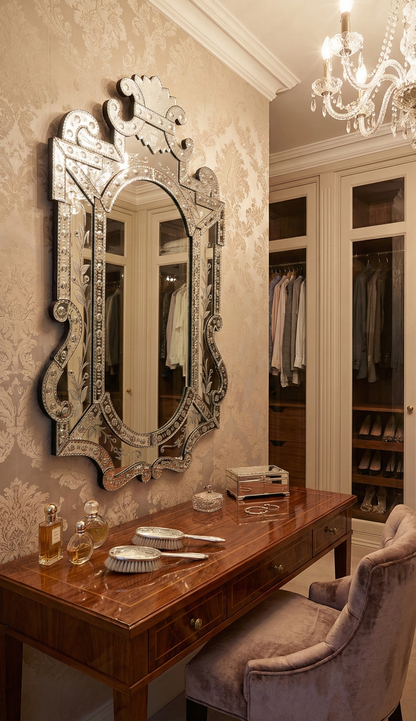Venetian Mirror VD-788 Size - 42 x 26 Inches Venetian Design 100% Heart Made Products