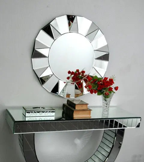 Diamond Cut Faceted Wall Mirror VDR-422 Venetian Design